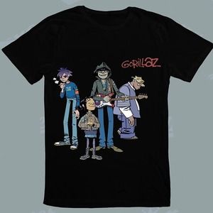 Gorillaz Rock Art Pop Virtual Band Hip Hop Music T-Shirt